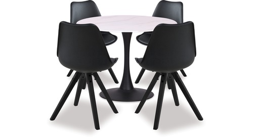 Marielia Dining Table & Dima Chairs x 4 Marielia Dining Table & Dima Chairs x 4